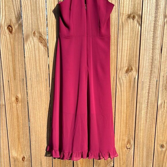 Bcbgeneration Purple Berry Elegant Halter Neck Dress NWT 8 - Picture 12 of 15